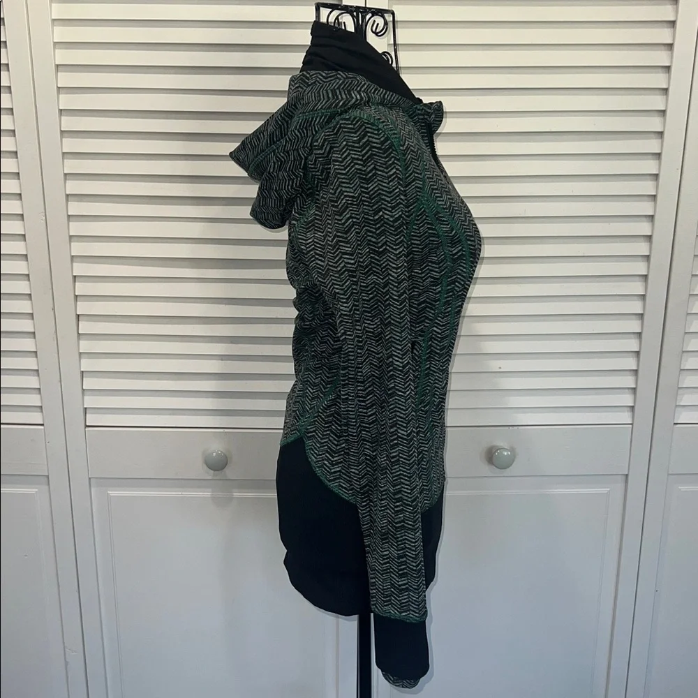 Lululemon Daily Practice Jacket Irregular Spacebone Sea Mist Deep Green / Black - Picture 13 of 16
